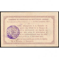 Montluçon-Gannat - Pirot 84-37b - 1 franc - Série B - 1917 - Etat : SUP+