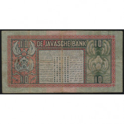 Indes Néerlandaises - Pick 79a - 10 gulden - Série HY - 31/01/1934 - Etat : TB+