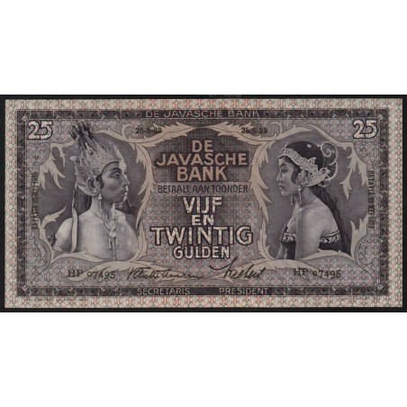 Indes Néerlandaises - Pick 80b - 25 gulden - 25/05/1939 - Etat : NEUF