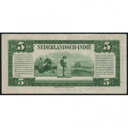 Indes Néerlandaises - Pick 113a2 - 5 gulden - 02/03/1943 - Etat : SUP
