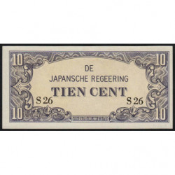 Indes Néerlandaises - Gouv. Japonais - Pick 121a - 10 cent - Série S26 - 1942 - Etat : NEUF