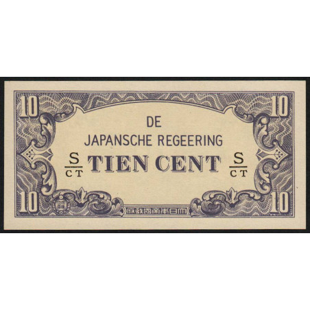 Indes Néerlandaises - Gouv. Japonais - Pick 121c - 10 cent - Série S/CT - 1942 - Etat : NEUF