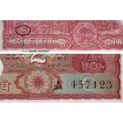 Inde - Pick 53f - 2 rupees - 1982 - Lettre C - Etat : TTB