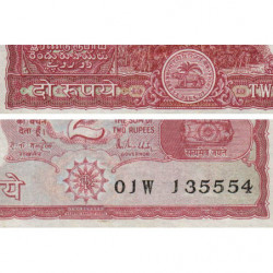 Inde - Pick 53Ac - 2 rupees - 1985 - Lettre A - Etat : TTB+