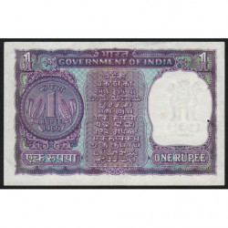 Inde - Pick 77a - 1 rupee - 1966 - Sans lettre - Etat : SUP