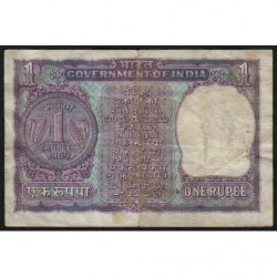 Inde - Pick 77f - 1 rupee - 1969 - Lettre C - Etat : TB+