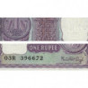 Inde - Pick 77u - 1 rupee - 1977 - Sans lettre - Etat : SUP