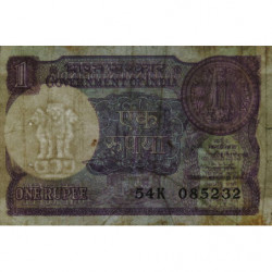 Inde - Pick 78b - 1 rupee - 1981 - Sans lettre - Etat : TB+