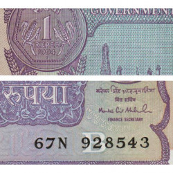 Inde - Pick 78Aj - 1 rupee - 1994 - Lettre B - Etat : SPL