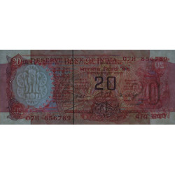 Inde - Pick 82b - 20 rupees - 1976 - Sans lettre - Etat : SPL