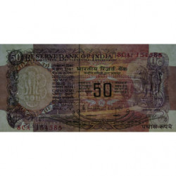 Inde - Pick 84e - 50 rupees - 1989 - Lettre B - Etat : SPL