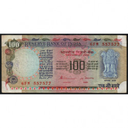 Inde - Pick 86d - 100 rupees - 1991 - Sans lettre - Etat : TB+