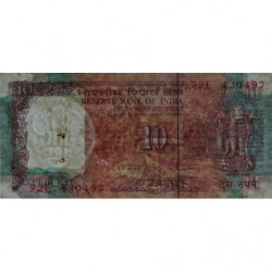Inde - Pick 88c - 10 rupees - Série 72L - Lettre A - 1994 - Etat : TB+