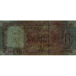 Inde - Pick 88e - 10 rupees - Série 50 Q - Lettre C - 1996 - Etat : TB+