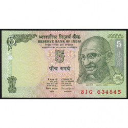 Inde - Pick 88Ab - 5 rupees - 2002 - Lettre L - Etat : NEUF