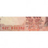 Inde - Pick 89c - 10 rupees - Série 62V - Lettre M - 1998 - Etat : TTB