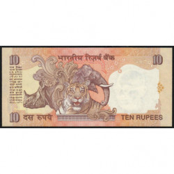 Inde - Pick 89f - 10 rupees - Série 94H - Lettre B - 2002 - Etat : NEUF
