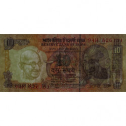 Inde - Pick 89f - 10 rupees - 2002 - Lettre B - Etat : NEUF