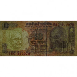 Inde - Pick 89g - 10 rupees - Série 98G - Lettre L - 2002 - Etat : TB+