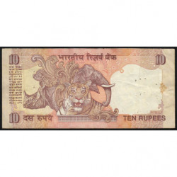 Inde - Pick 89j - 10 rupees - 2002 - Lettre P - Etat : TB+