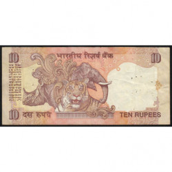 Inde - Pick 89j - 10 rupees - Série 80T - Lettre P - 2002 - Etat : TB+