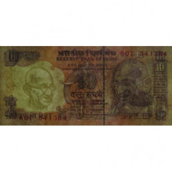 Inde - Pick 89j - 10 rupees - Série 80T - Lettre P - 2002 - Etat : TB+