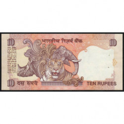 Inde - Pick 89k - 10 rupees - 2002 - Lettre Q - Etat : SPL