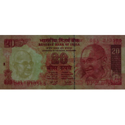 Inde - Pick 89Ae - 20 rupees - Série 08A - Lettre A - 2005 - Etat : NEUF
