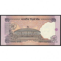Inde - Pick 90e - 50 rupees - Série - 5AS - Lettre E - 2002 - Etat : NEUF