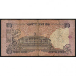 Inde - Pick 90f - 50 rupees - 2002 - Lettre L - Etat : B