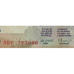 Inde - Pick 91c - 100 rupees - 1997 - Lettre L - Etat : B+