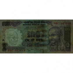 Inde - Pick 91f - 100 rupees - Série - 9WC - Lettre E - 2000 - Etat : TTB