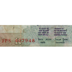Inde - Pick 91h - 100 rupees - Série - 1PS - Lettre R - 2000 - Etat : TB-