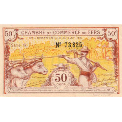 Auch (Gers) - Pirot 15-29 - 50 centimes - Série R - 06/07/1921 - Etat : SUP+