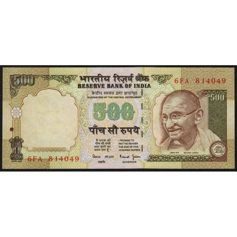 Inde - Pick 93a - 500 rupees - Série 6FA - Sans lettre - 2000 - Etat : NEUF