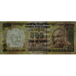 Inde - Pick 93b - 500 rupees - Série 3AQ - Lettre A - 2000 - Etat : NEUF