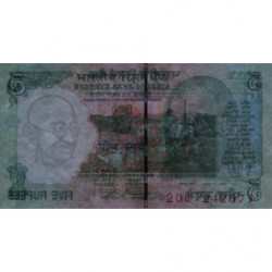 Inde - Pick 94Ab - 5 rupees - 2009 - Lettre L - Etat : NEUF