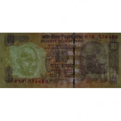 Inde - Pick 95q - 10 rupees - 2009 - Lettre L - Etat : NEUF