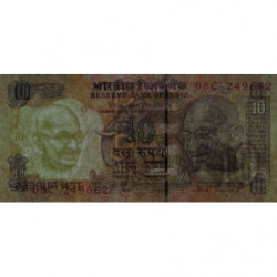 Inde - Pick 95f_5 - 10 rupees - Série 08C - Lettre S - 2010 - Etat : NEUF
