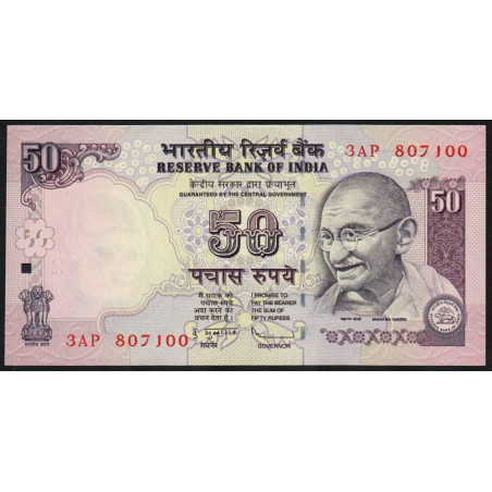 Inde - Pick 97o - 50 rupees - 2009 - Sans lettre - Etat : NEUF