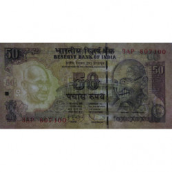 Inde - Pick 97o - 50 rupees - 2009 - Sans lettre - Etat : NEUF