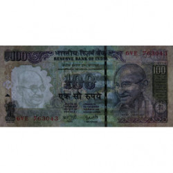 Inde - Pick 98d_3 - 100 rupees - Série 6VE - Lettre E - 2008 - Etat : SPL