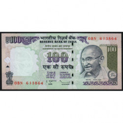 Inde - Pick 98t - 100 rupees - 2009 - Sans lettre - Etat : NEUF
