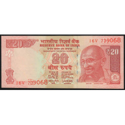 Inde - Pick 103aa - 20 rupees - 2017 - Lettre R - Etat : NEUF