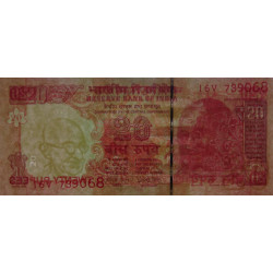 Inde - Pick 103Ac_4 - 20 rupees - Série 16V - Lettre R - 2017 - Etat : NEUF