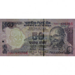 Inde - Pick 104g_4 - 50 rupees - Série 7BV - Lettre R - 2016 - Etat : NEUF