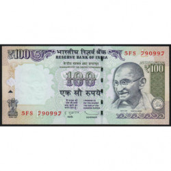 Inde - Pick 105k - 100 rupees - 2013 - Lettre L - Etat : NEUF