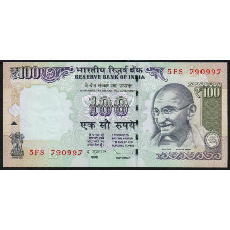 Inde - Pick 105k - 100 rupees - 2013 - Lettre L - Etat : NEUF