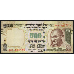 Inde - Pick 106y - 500 rupees - 2016 - Lettre R - Etat : NEUF