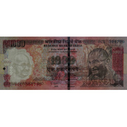 Inde - Pick 107g - 1'000 rupees - 2013 - Lettre L - Etat : NEUF